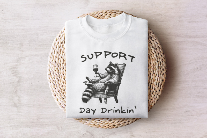 raccoon-with-wine-day-drinking-art-png-retro-png-funny-vintage-subl