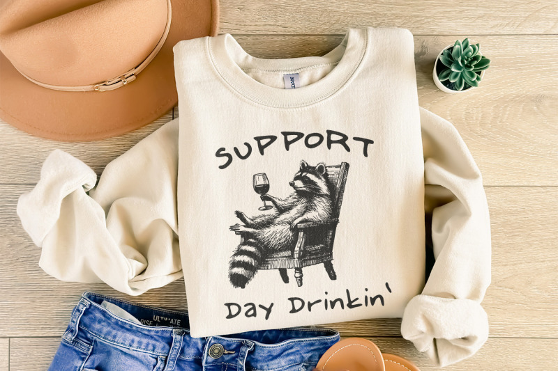 raccoon-with-wine-day-drinking-art-png-retro-png-funny-vintage-subl