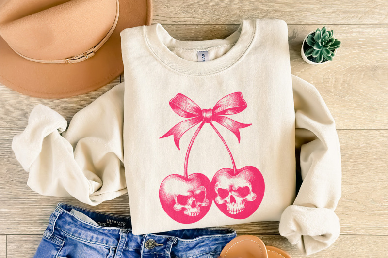 skull-cherries-png-trendy-retro-halloween-vintage-skull-fruit-digita