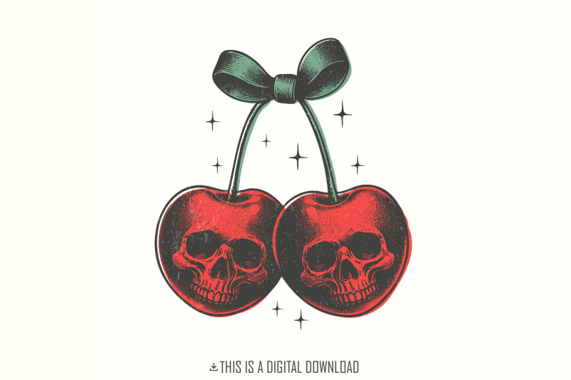 skull-cherries-png-trendy-retro-halloween-vintage-skull-fruit-digita