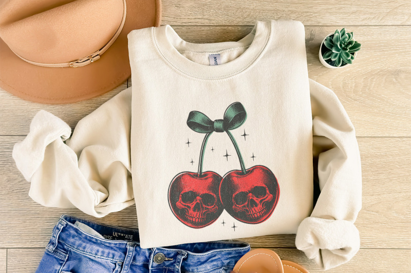 skull-cherries-png-trendy-retro-halloween-vintage-skull-fruit-digita