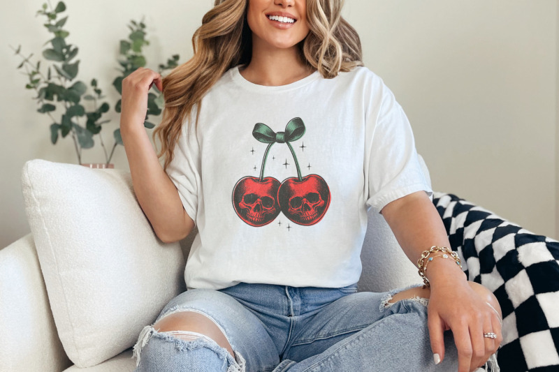 skull-cherries-png-trendy-retro-halloween-vintage-skull-fruit-digita