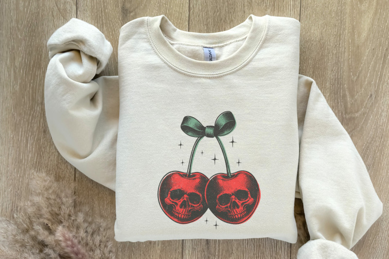 skull-cherries-png-trendy-retro-halloween-vintage-skull-fruit-digita