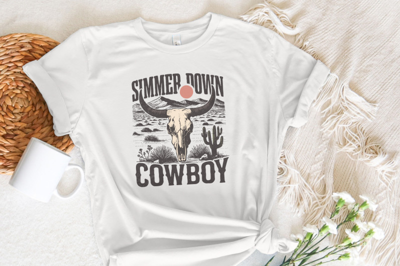 simmer-down-cowboy-png-retro-western-png-vintage-sublimation-design