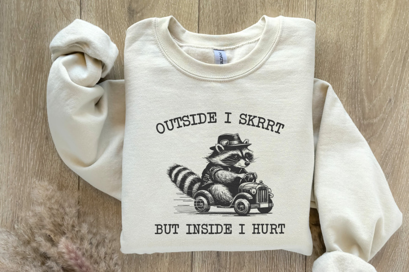 outside-i-skrrt-but-inside-i-hurt-png-png-funny-raccoon-shirt-design