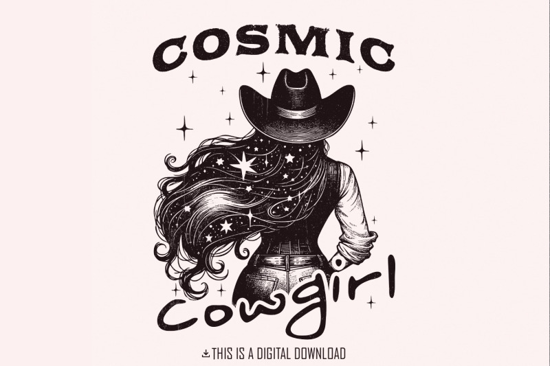 retro-cosmic-cowgirl-png-starry-night-cowgirl-western-png-vintage-b