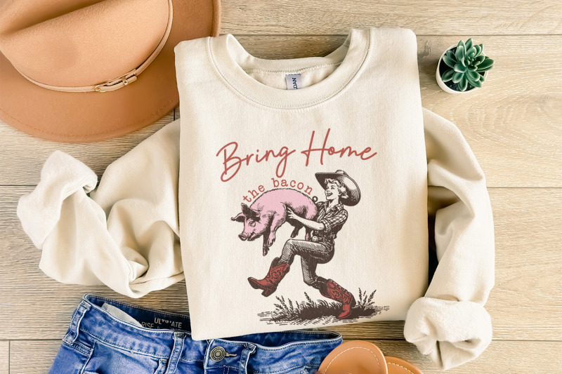 bring-home-the-bacon-retro-cowgirl-png-rodeo-cowboy-png-country-west