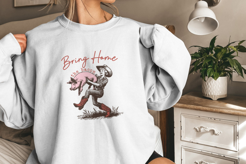 bring-home-the-bacon-retro-cowgirl-png-rodeo-cowboy-png-country-west