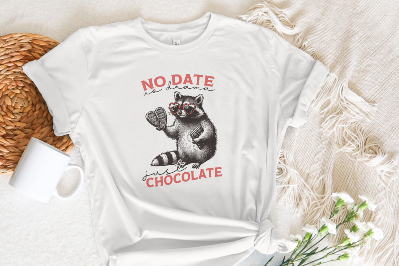 no-date-just-chocolate-png-raccoon-valentine-sublimation-single-vale