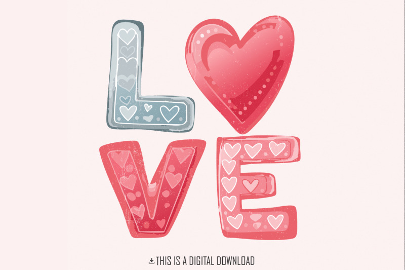 retro-love-heart-png-groovy-valentine-png-valentines-day-png-love-h