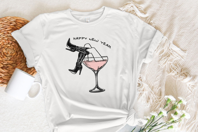 happy-new-year-png-cowgirl-new-year-png-groovy-disco-ball-png-weste