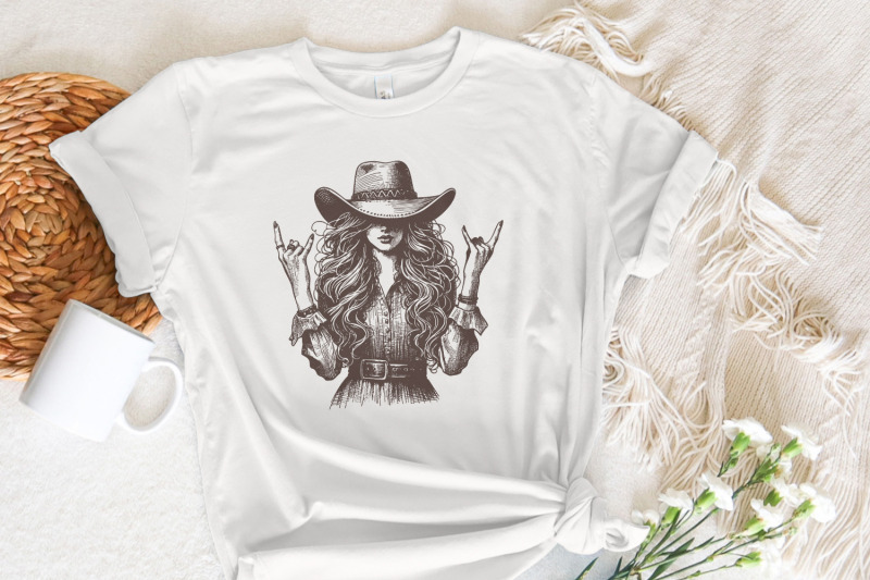 cowgirl-png-sublimation-design-trendy-png-vintage-png-rocker-png