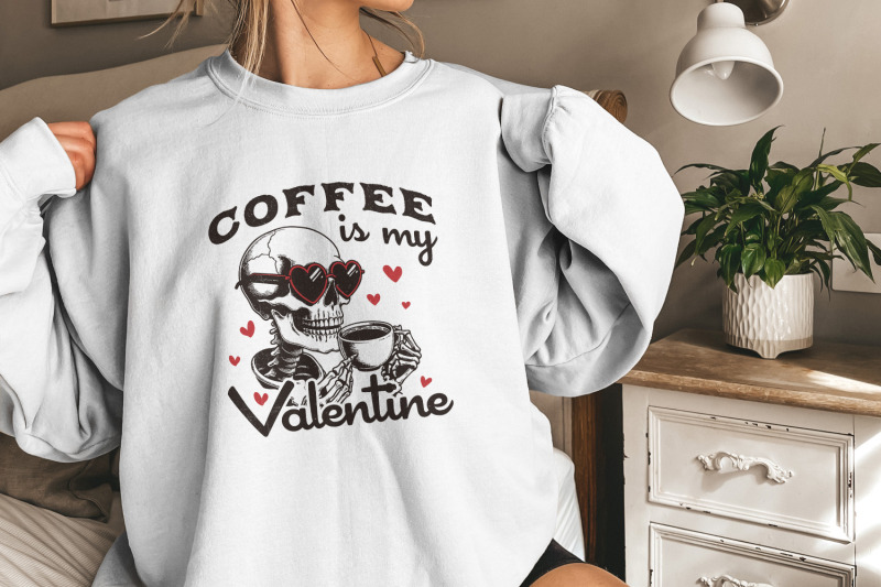 coffee-is-my-valentine-png-valentines-day-png-skeleton-png-funny-va
