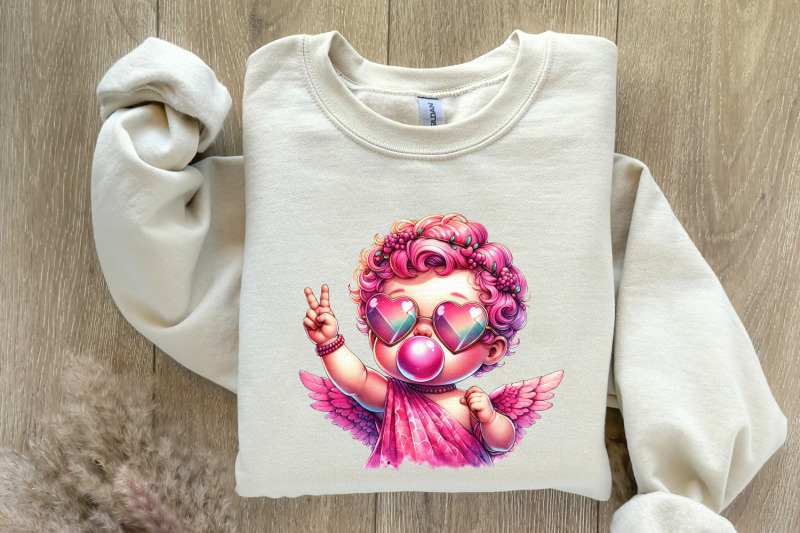 cupid-blowing-bubble-png-vintage-valentines-day-sublimation-download