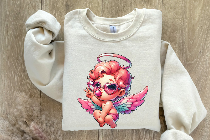 cupid-blowing-bubble-png-vintage-valentines-day-sublimation-download