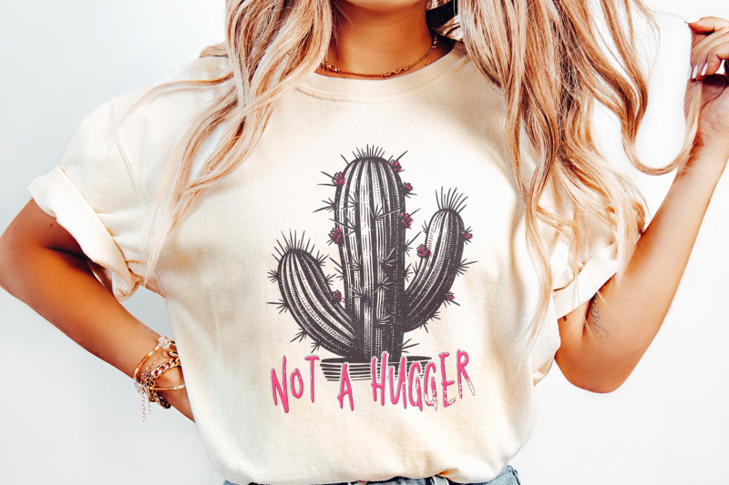 not-a-hugger-png-cactus-png-sublimation-design-download-retro-png