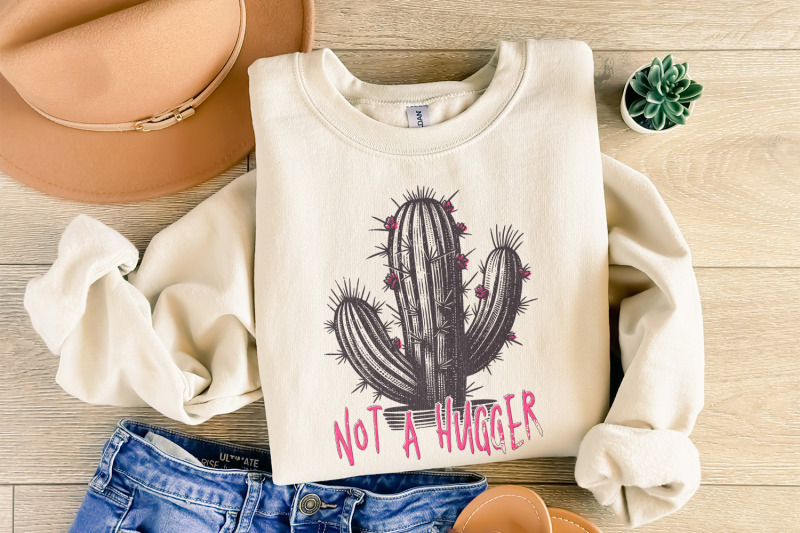 not-a-hugger-png-cactus-png-sublimation-design-download-retro-png