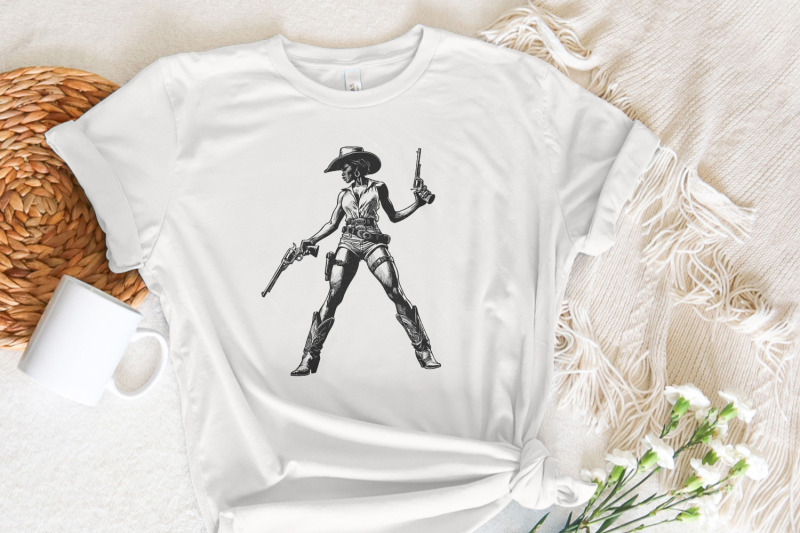 retro-cowgirl-png-western-wild-west-digital-download-cowboy-vintage