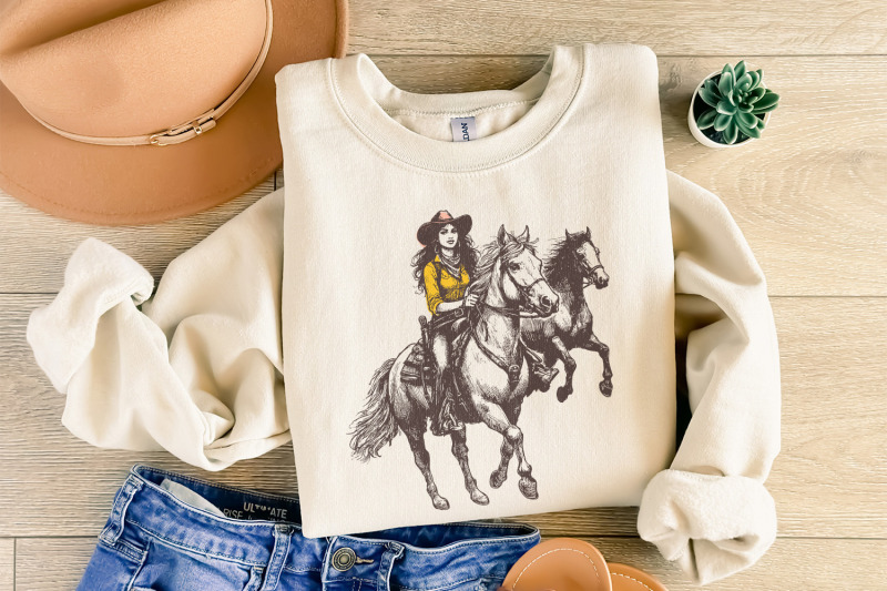 vintage-cowgirl-horse-western-png-retro-wild-horses-sublimation-inst