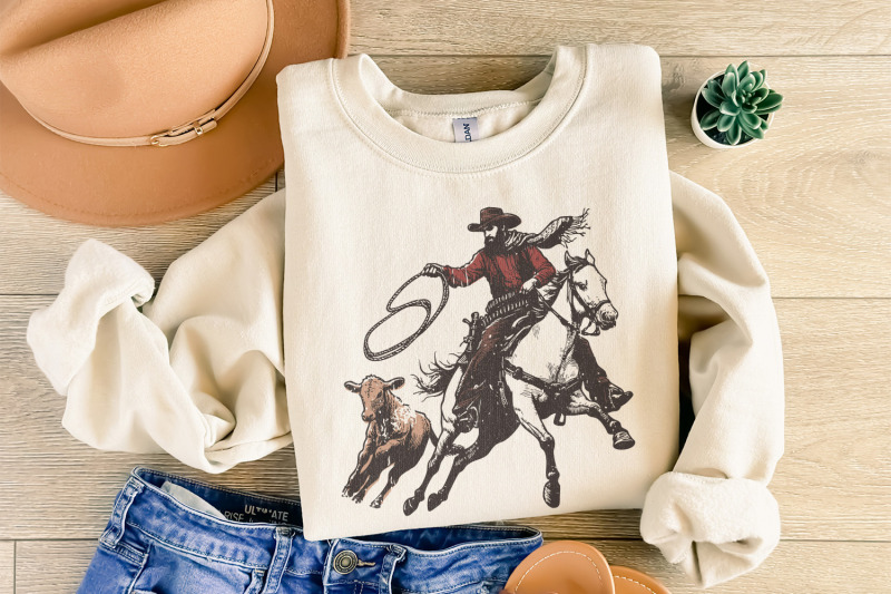 retro-cowboy-lasso-png-western-rodeo-art-vintage-cowboy-png-wild-we