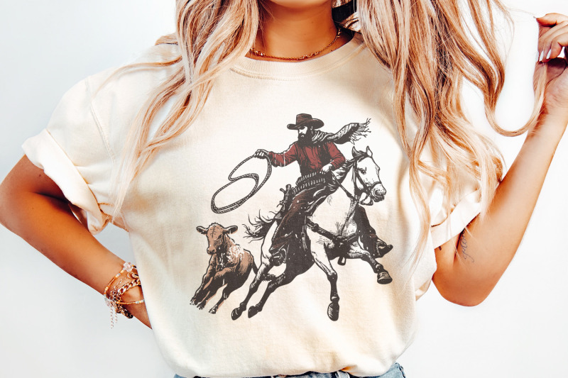 retro-cowboy-lasso-png-western-rodeo-art-vintage-cowboy-png-wild-we