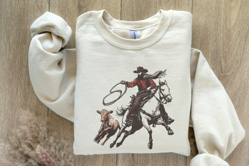 retro-cowboy-lasso-png-western-rodeo-art-vintage-cowboy-png-wild-we