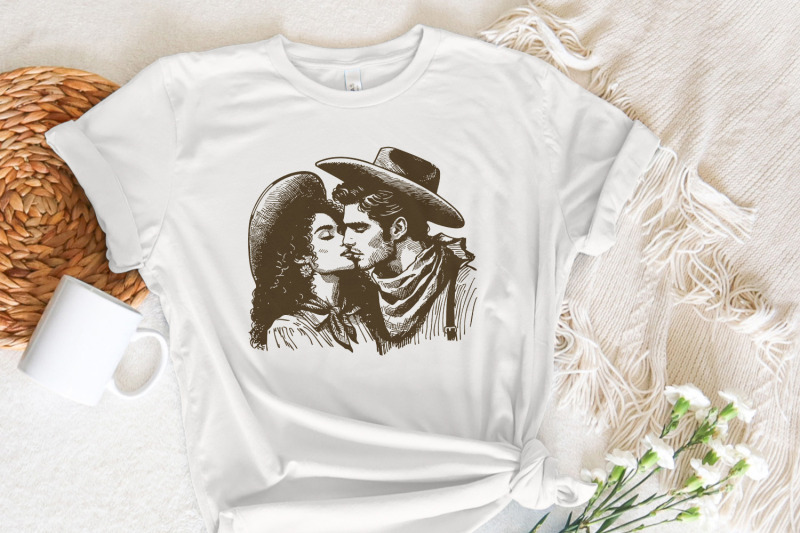 western-cowboy-cowgirl-kiss-png-vintage-illustration-digital-downloa