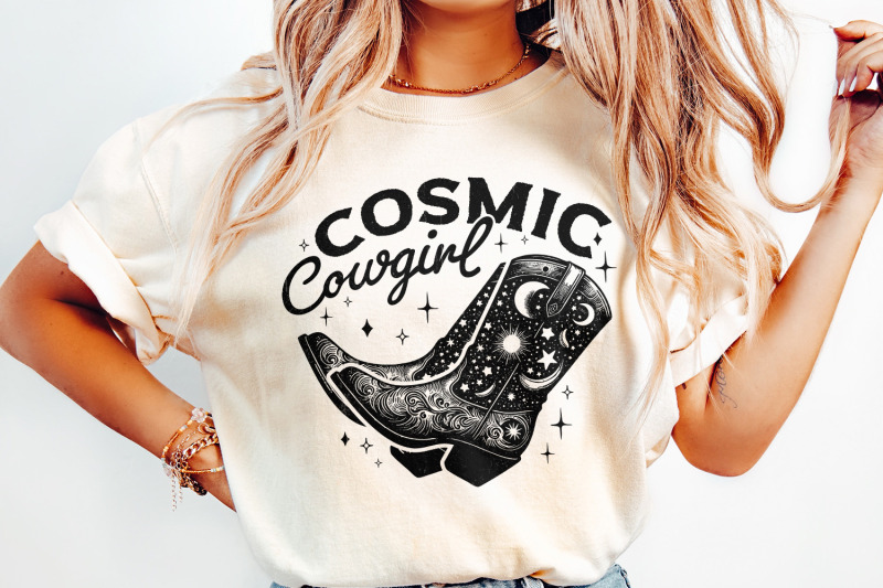 retro-cosmic-cowgirl-png-western-starry-night-png-space-cowgirl-boot