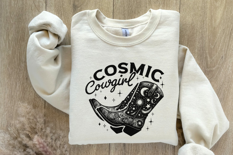retro-cosmic-cowgirl-png-western-starry-night-png-space-cowgirl-boot