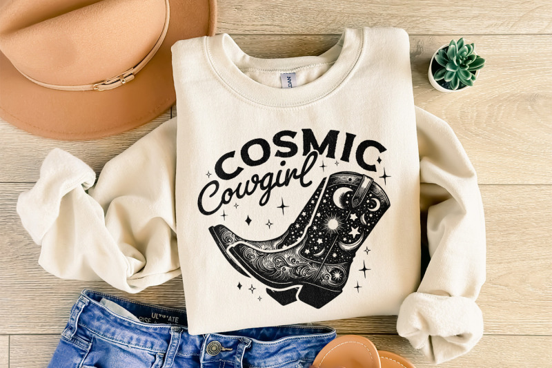 retro-cosmic-cowgirl-png-western-starry-night-png-space-cowgirl-boot