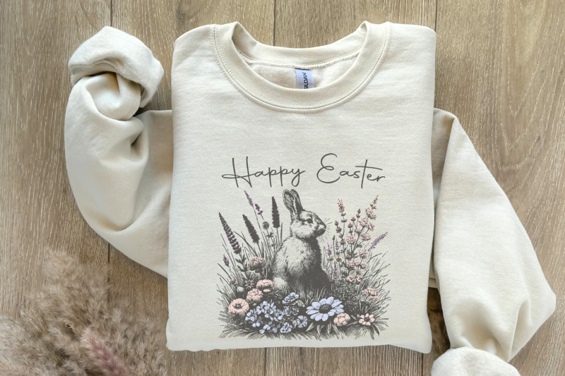 happy-easter-png-easter-png-bunny-png-floral-bunny-png-spring-png