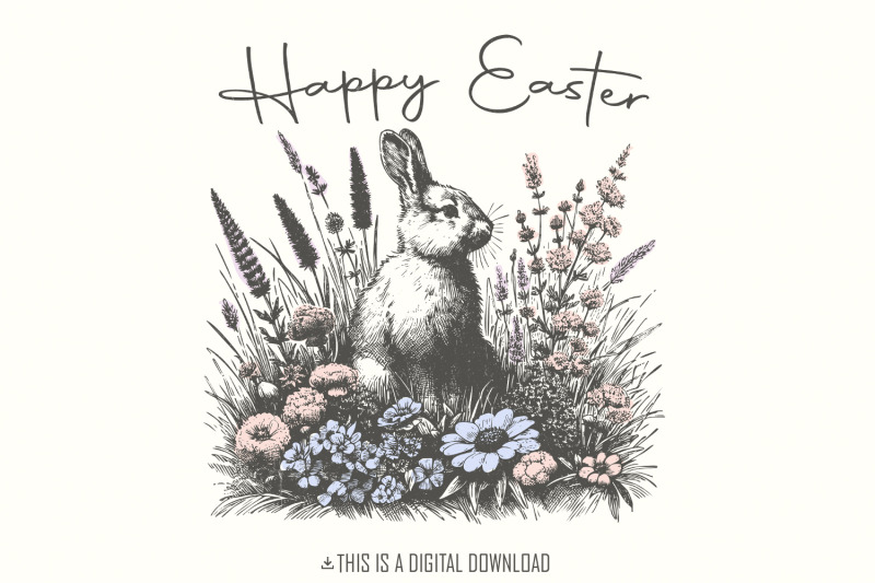 happy-easter-png-easter-png-bunny-png-floral-bunny-png-spring-png