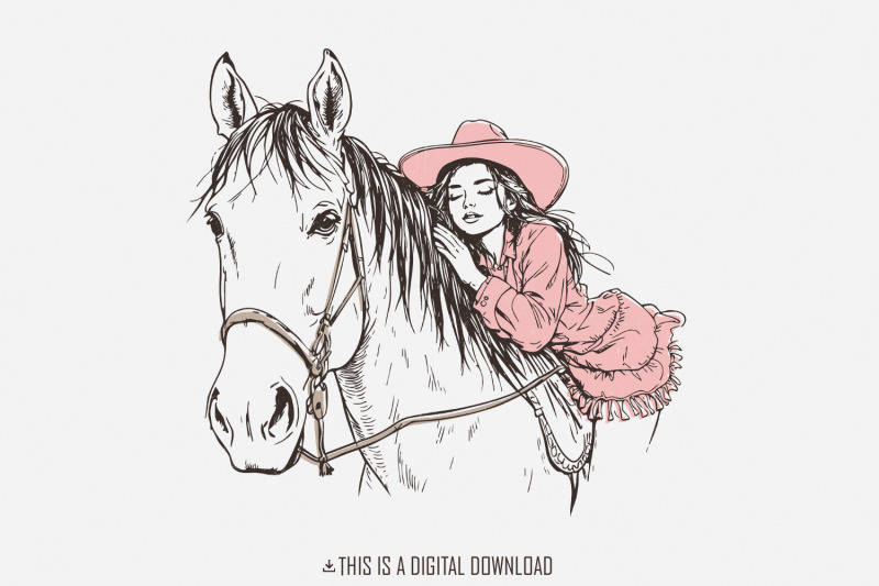 cute-cowgirl-png-western-sublimation-design-retro-cowgirl-clipart-v