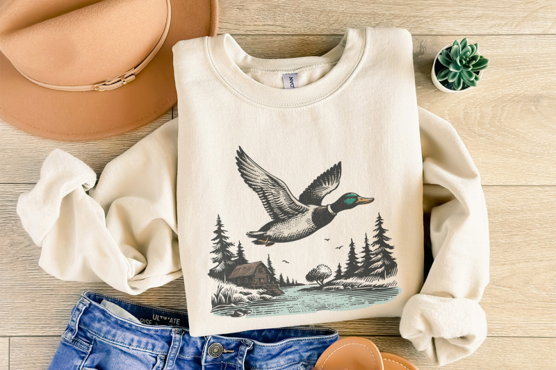vintage-wild-duck-png-mallard-duck-clipart-duck-hunting-sublimation