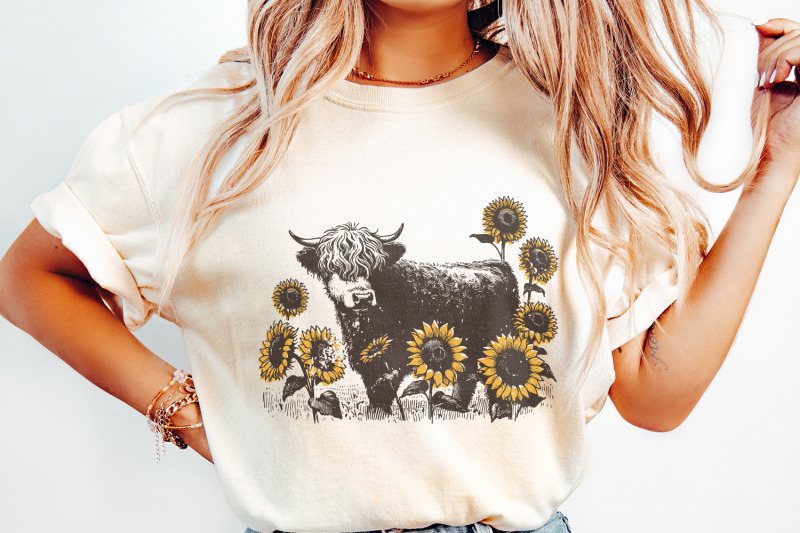 highland-cow-png-sunflowers-clipart-farm-animal-sublimation-design-c