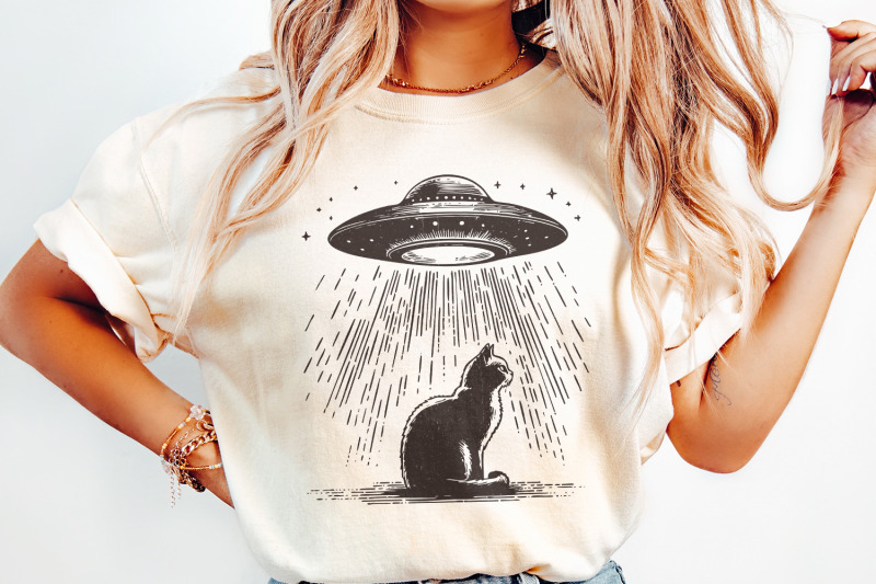 funny-cat-shirt-png-retro-space-cat-ufo-alien-abduction-meme-trendy