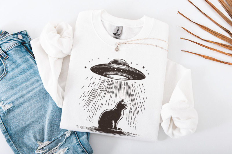 funny-cat-shirt-png-retro-space-cat-ufo-alien-abduction-meme-trendy