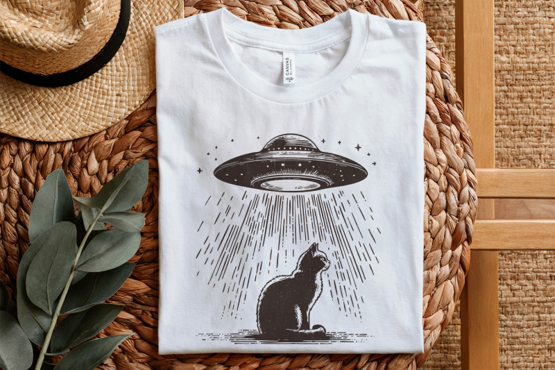 funny-cat-shirt-png-retro-space-cat-ufo-alien-abduction-meme-trendy