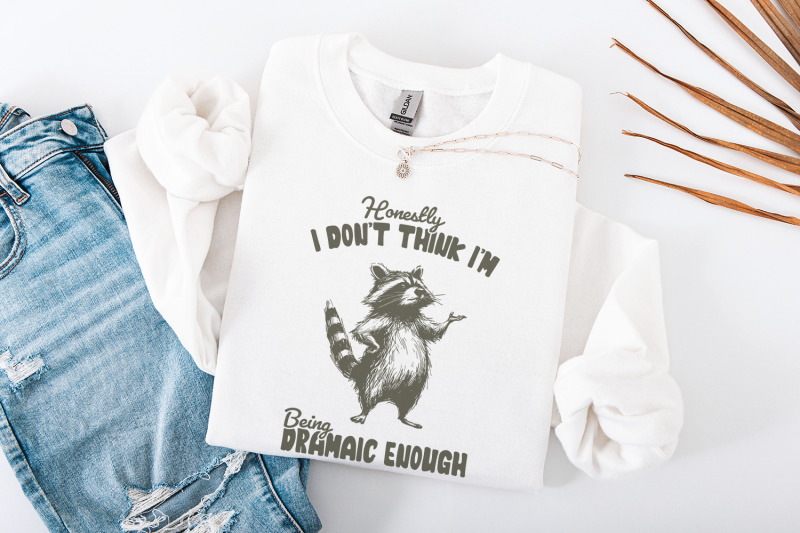 honestly-i-don-039-t-think-i-039-m-being-dramatic-enough-funny-raccoon-png