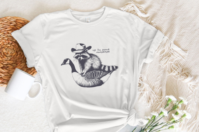 up-to-some-nonsense-raccoon-png-funny-animal-png-vintage-animal-quot