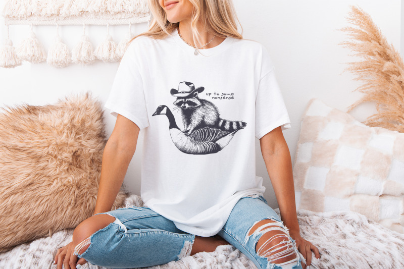 up-to-some-nonsense-raccoon-png-funny-animal-png-vintage-animal-quot