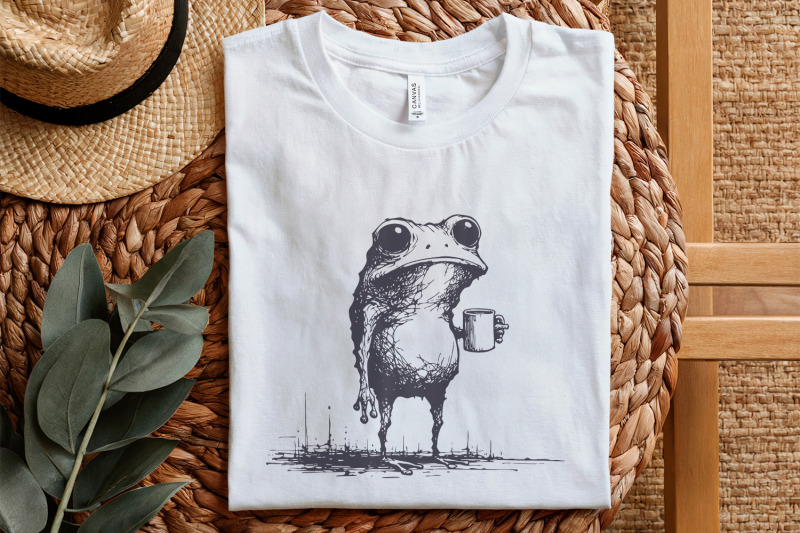 sarcastic-frog-with-coffee-cup-png-funny-animal-design-vintage-frog