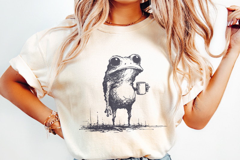 sarcastic-frog-with-coffee-cup-png-funny-animal-design-vintage-frog