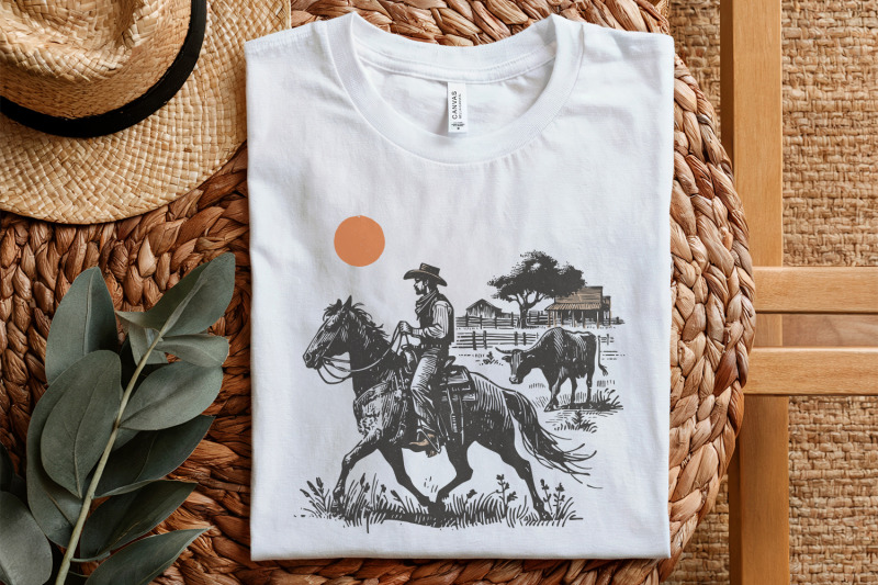 cowboy-horse-png-vintage-wrangler-png-retro-cowboy-art-western-rode