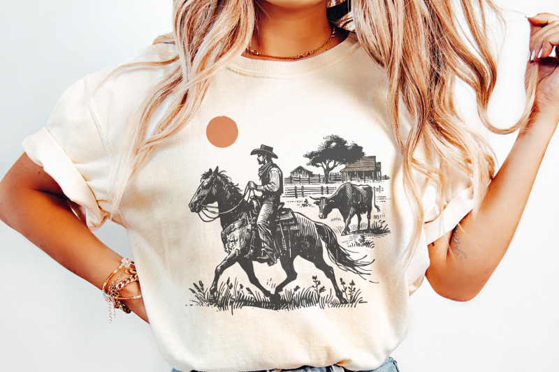 cowboy-horse-png-vintage-wrangler-png-retro-cowboy-art-western-rode