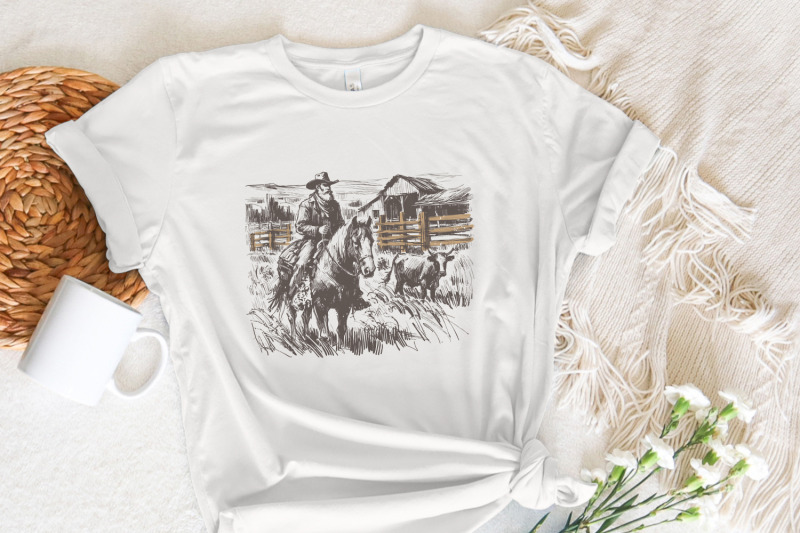 cowboy-horse-png-vintage-wrangler-png-retro-cowboy-art-western-rode