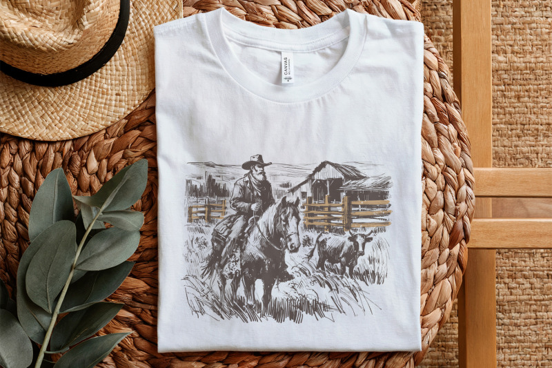 cowboy-horse-png-vintage-wrangler-png-retro-cowboy-art-western-rode