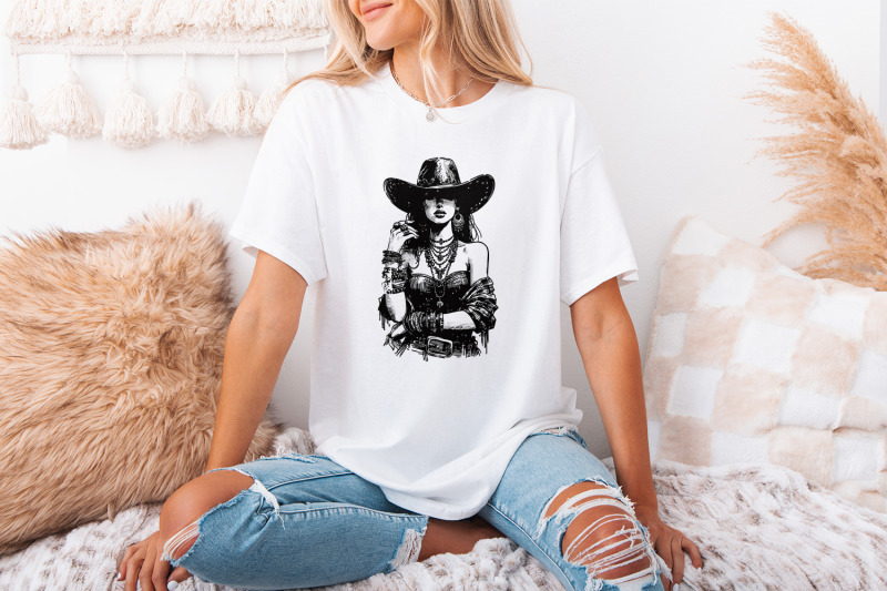 retro-sublimation-download-sublimation-png-digital-download-cowgirl