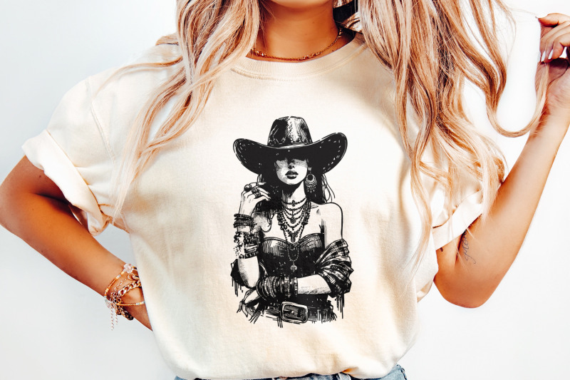 retro-sublimation-download-sublimation-png-digital-download-cowgirl