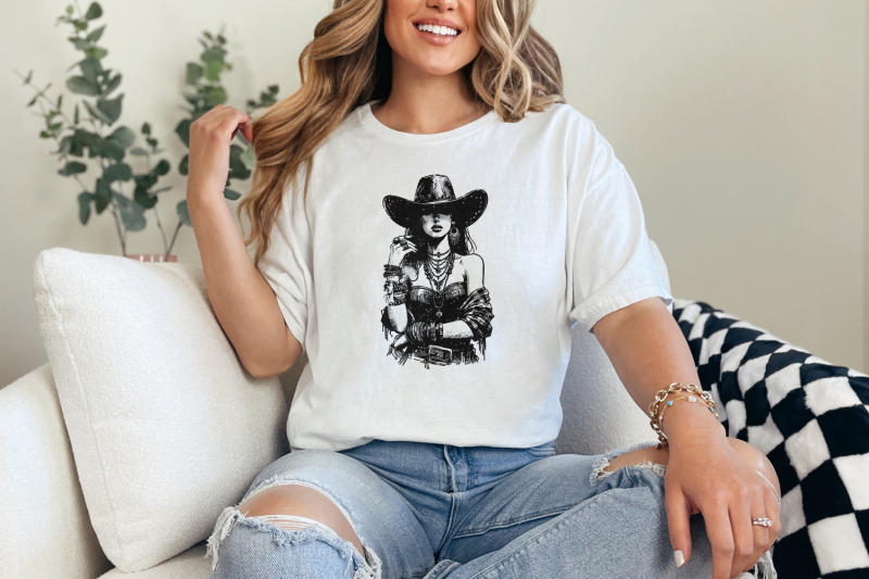 retro-sublimation-download-sublimation-png-digital-download-cowgirl
